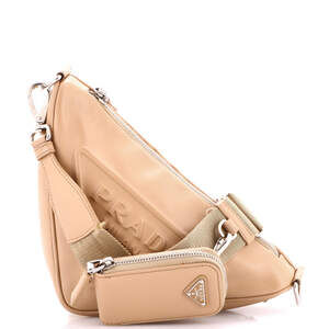 Prada Triangle Logo Zip Crossbody Bag #239951P13B